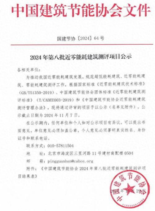 我市一项目通过近零能耗建筑测评