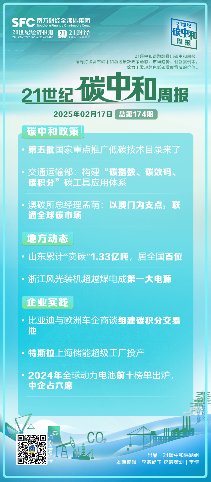 碳中和周报（第174期）丨第五批国家重点推广低碳技术目录来了；比亚迪与欧洲车企商谈组建碳积分交易池；特斯拉上海储能超级工厂投产