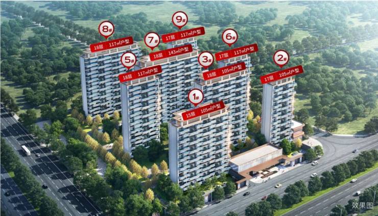 商铺出售翰林府▁楼位图▁效果图▁全时医疗▁公园(图1)