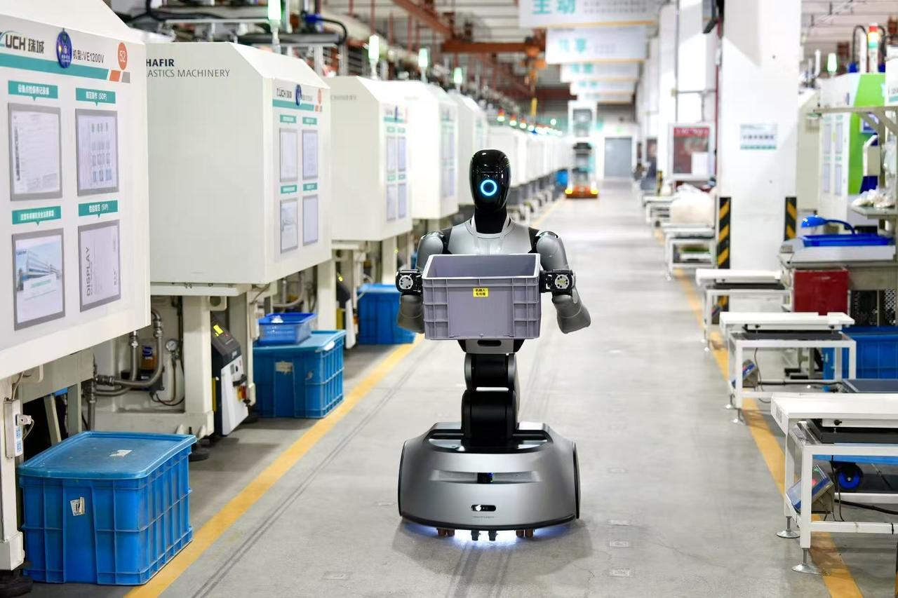 浙江温州：人形机器人上岗忙乐清制造添“智”劲