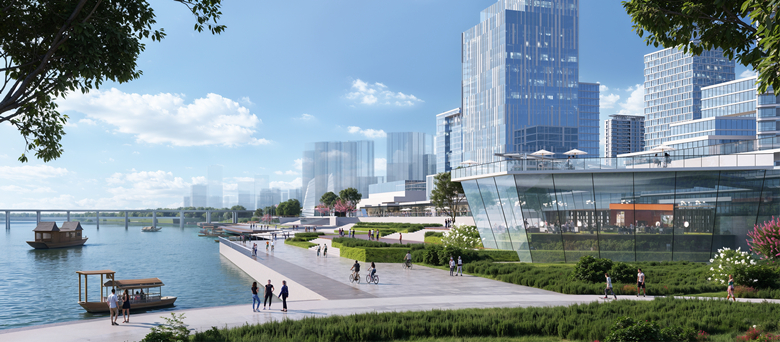 滨水空间串联社区微花园北京通州站周边建绿色示范片区(图3)