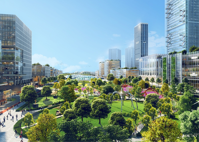 滨水空间串联社区微花园北京通州站周边建绿色示范片区(图4)