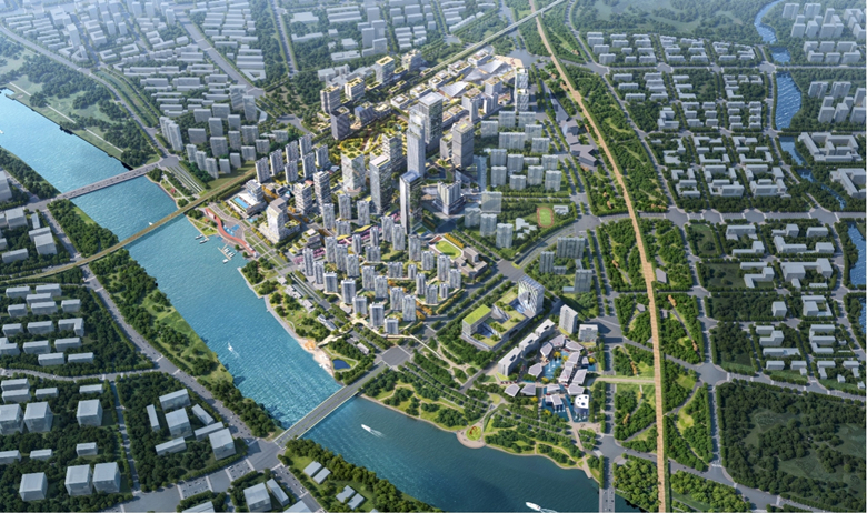 滨水空间串联社区微花园北京通州站周边建绿色示范片区